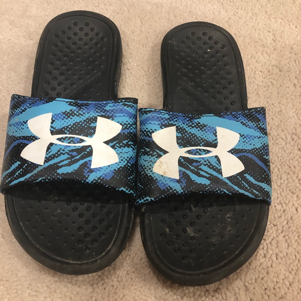 Boys Under Armour Slides